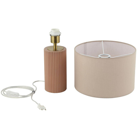 Szklana lampa stołowa Tokio 1xE27 (LP-787/1T beżowa) - Light Prestige