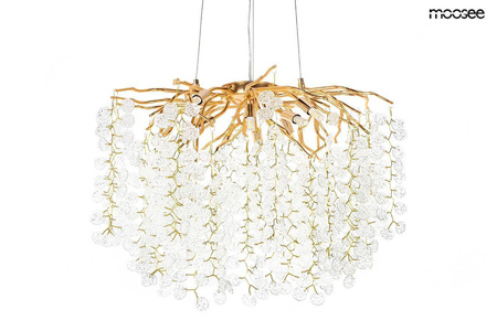 Ekskluzywna złota lampa wisząca RIVIERA 80 clear (5900168832954) - Moosee