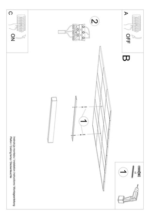 Lampa sufitowa PINNE 200 biały 4000K (TH.243) - Thoro Lighting