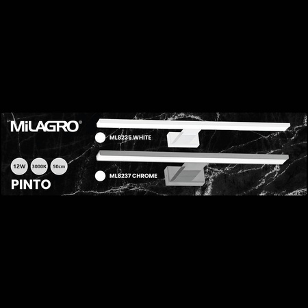 Kinkiet PINTO CHROME 12W LED 50cm (ML8237) - Milagro