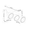 Plafon ELBA 3 czarny (SL.1318) - Sollux Lighting
