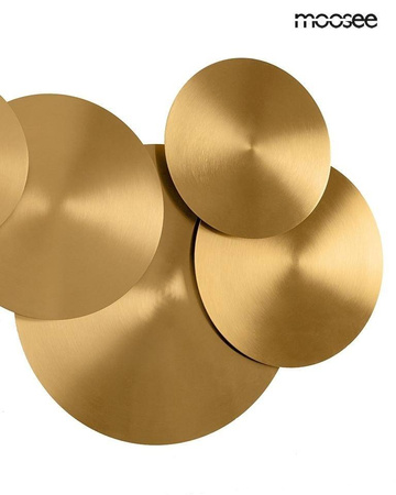 MOOSEE lampa ścienna SCUDO złota (MSE1501100148) - Moosee