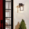 Mała latarnia naścienna Cappanna - 1 źródło światła - Strukturalna czerń (KL-CAPPANNA-S-BKT) - Elstead Lighting
