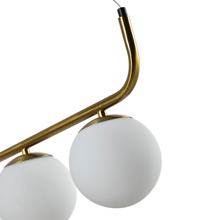 Lampa wisząca Alisa 3 złota/biała (LP-005/3L GD) - Light Prestige