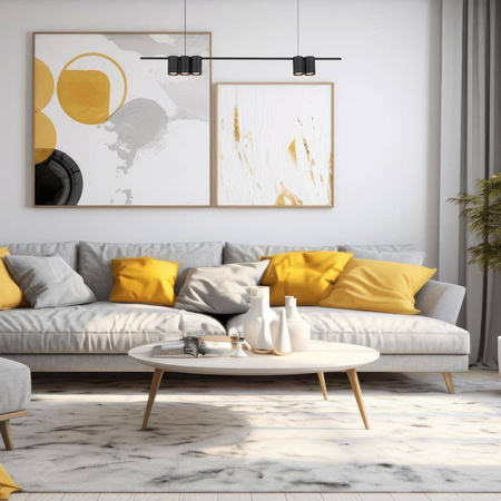 Lampa wisząca (listwa) GENESIS BLACK 5xGU10 (ML0367) - Milagro