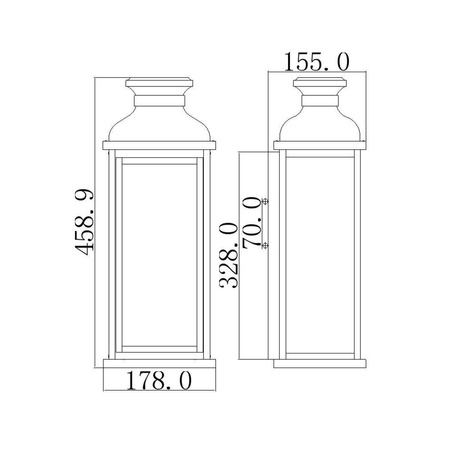 Kinkiet zewnętrzny Pediment (FE-PEDIMENT-M) - Elstead Lighting