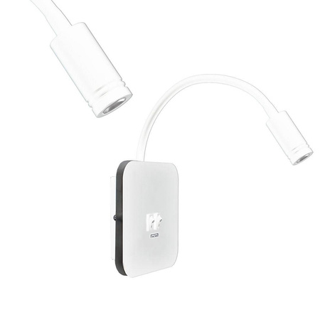 Lampka nocna BASE 8W+2W WHITE (ML6351) - Milagro