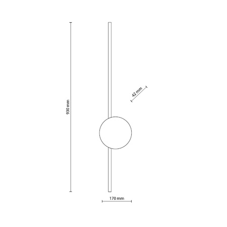 Kinkiet JAVA II czarny 1 PŁ (1439) - TK Lighting