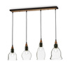 Lampa wisząca GRETEL SB4 kol. czarny (122557) Ideal Lux - żyrandol