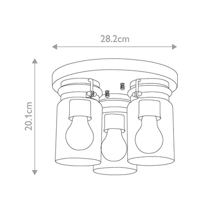 Plafon Brinley (KL-BRINLEY-F-OZ) - Elstead Lighting