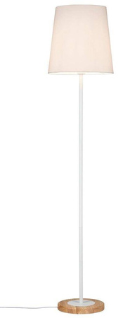 Neordic Stellan Lampa podłogowa max. 1x20W E27 230V Biały/Drewno tkan/met/Drewno (PL79634) - PAULMANN