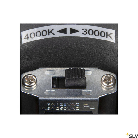 OVALISK WL, zewnętrzna oprawa ścienna LED, kolor antracytowy, przełącznik CCT, 3000/4000 K (1004678) - SLV