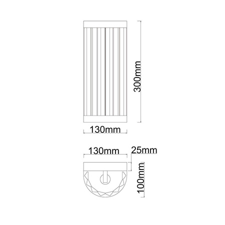 Kinkiet Vetro chrom 1xE14 (LP-2910/1W CH) - Light Prestige