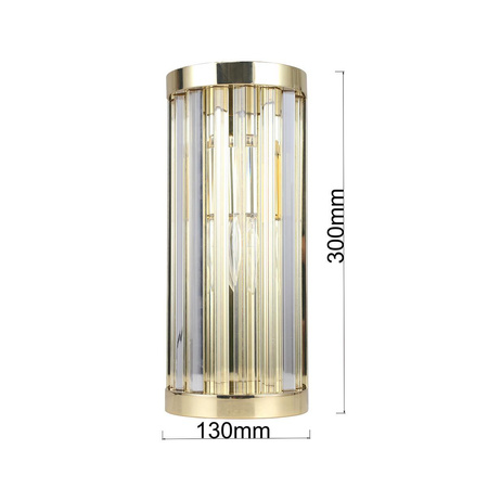 Kinkiet Vetro złoto 1xE14 (LP-2910/1W GD) - Light Prestige