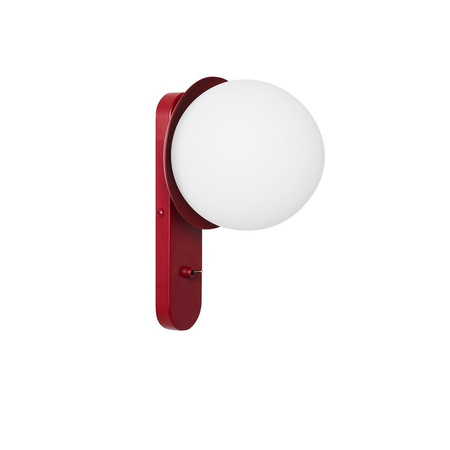 KUUL D1 Burgundowa Lampa Ścienna / Kinkiet Z Włącznikiem (KLD14001) - Ummo