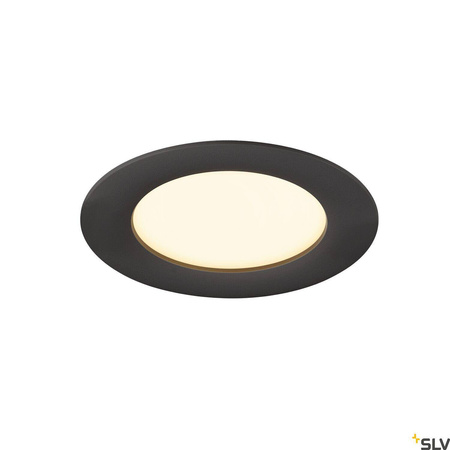 DOWNLIGHT V 100 czarna, osłona płaska czarna (1007477) - SLV