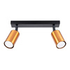 Plafon WINX 2 czarny/miedź (SL.1375) - Sollux Lighting