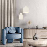 PENDANT LAMP 1XE27 WHITE (22216 Zambelis) - Zambelis