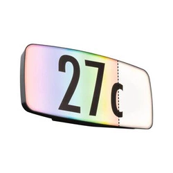 Oprawa numeryczna SHERRA LED SH Zigbee RGBW+ 6.5W 430lm IP44 czujnik ruchu+zmierzchu 230V antracyt tworzywo sztuczne (PL94508) - PAULMANN