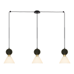 PENDANT 3XE14 MAX 15W BLACK MARBLE - BRASS (23247 Zambelis) - Zambelis