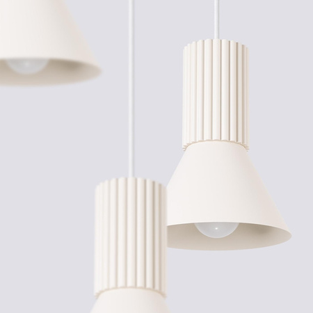 Lampa wisząca ESTRIA 3P beżowa (SL.1871) - Sollux Lighting