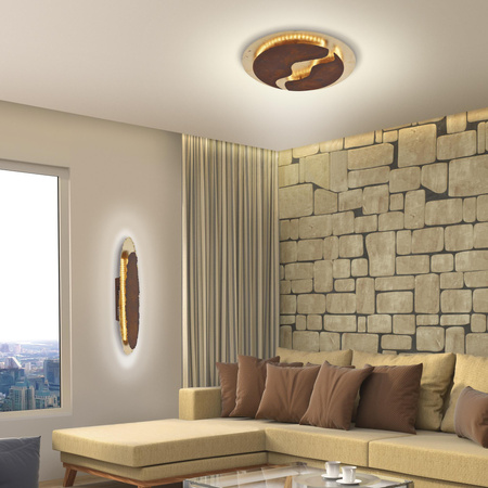 NEVIS LAMPA SUFITOWA RDZA/ZŁOTY (6983-48) - Paul Neuhaus