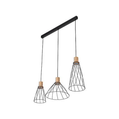 Lampa wisząca MODESTO WOOD SOSNA 3 listwa (10158) - TK Lighting