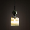 SOPHIA GREEN COGNAC LAMPA WISZĄCA 1XE14 (11146) - TK Lighting