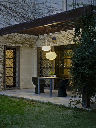 NEW GARDEN lampa wisząca na taras PETRA 60 HANG biała (LUMPT060HXNW) - New Garden