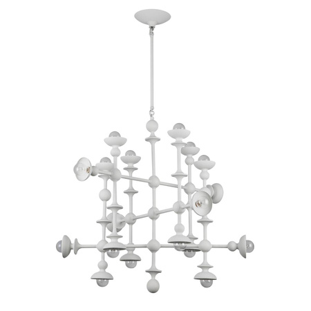 Żyrandol Cadence - 18 źródeł światła - Antyczna biel (QN-CADENCE18-WHT) - Quintiesse