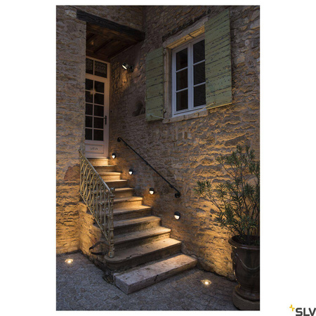 DOWNUNDER OUT, round WL, oprawa ścienna LED outdoor, kolor antracytowy, 3000K (1002868) - SLV