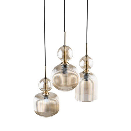 SOPHIA COGNAC LAMPA WISZACA 3XE14 (11041) - TK Lighting