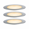Oprawa wpuszczana Plug & Shine FLOOR zestaw 3x2W 2200K IP67 24V srebrny / stal nierdzewna (PL94722) - PAULMANN