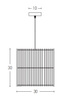 PENDANT LAMP E27 MAX 40W RATTAN NATURAL (20234 Zambelis) - Zambelis