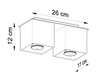 Plafon QUAD 2 biały (SL.0065) - Sollux