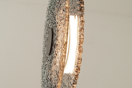 PENDANT LED LIGHT 8W 3000K METAL-GLASS, BLACK-SMOKED GREY (23072 Zambelis) - Zambelis