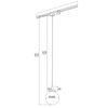 Lampa wisząca do szynoprzewodu BANG (4308) - ARGON