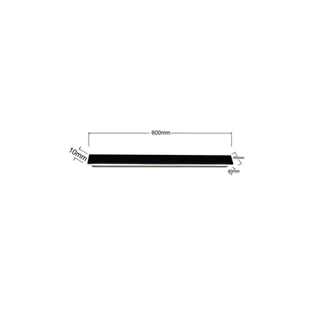 Minimalistyczny  kinkiet Bodo 60 cm czarny IP54 (LP-789/1W 60 BK) - Light Prestige