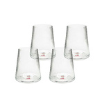 KARE komplet 4 szklanek RIFFLE 440ml      transparentny (53284) - Kare Design