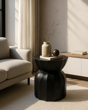 MaMaison stolik ROLLING czarny / drewno (MM001501100314) - MaMaison