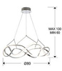 Molly lampa wisząca ø80 (763950) - Schuller