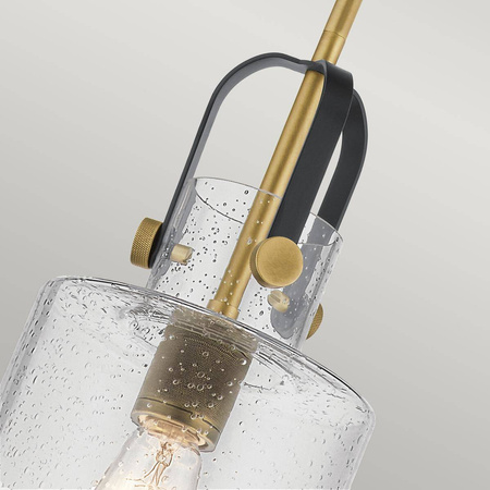 Lampa wisząca Kitner - 1 źródło światła - Naturalny mosiądz (QN-KITNER-P-NBR) - Quintiesse