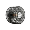 WALL CEILING LAMP E27 MAX 25W  RATTAN   BLACK (20240 Zambelis) - Zambelis