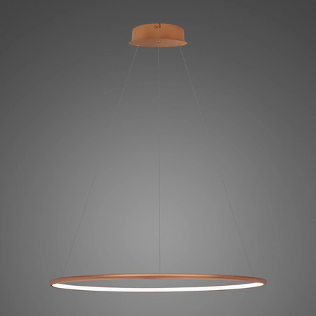 Lampa wisząca Ledowe Okręgi No.1 60cm 4k miedziana (LA073/P_60_in_4k_copper) - ALTAVOLA DESIGN