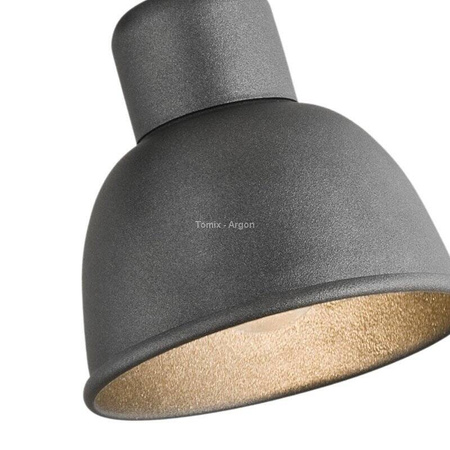 kinkiet 2 pł.  EUFRAT antracyt 2 x E27/60W ARGON 677