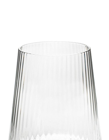 KARE komplet 4 szklanek RIFFLE 440ml      transparentny (53284) - Kare Design