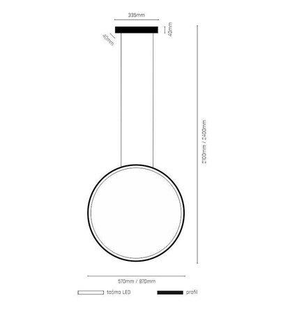 Lampa Wisząca AGARO (5313) - Shilo