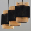 Lampa wisząca BOHO czarna 3 PŁ LISTWA (6541) - TK Lighting