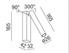 Kinkiet PET micro R LED M930 32° Kol. Czarny 3000K  (26504-M930-F3-00-12) - AqForm