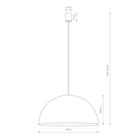 Lampa wisząca HEMISPHERE SUPER L (10296) - Nowodvorski